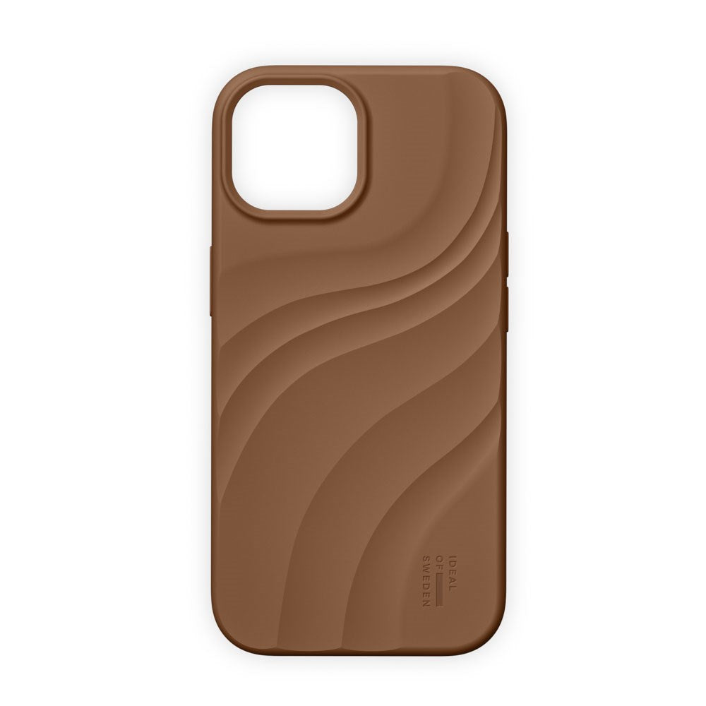 iPhone 17e / 16e / 15 / 14 / 13 iDeal of Sweden Soft Swirl Silicone Case - MagSafe Compatible - Salted Caramel