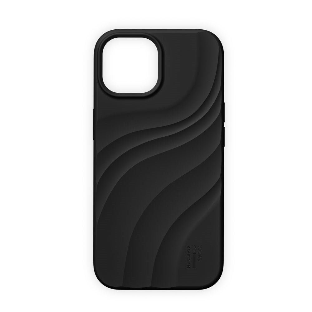 iPhone 17e / 16e / 15 / 14 / 13 iDeal of Sweden Soft Swirl Silicone Case - MagSafe Compatible - Velvet Black