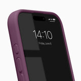iPhone 16 iDeal of Sweden Soft Swirl Silicone Case - MagSafe Compatible - Velvet Plum