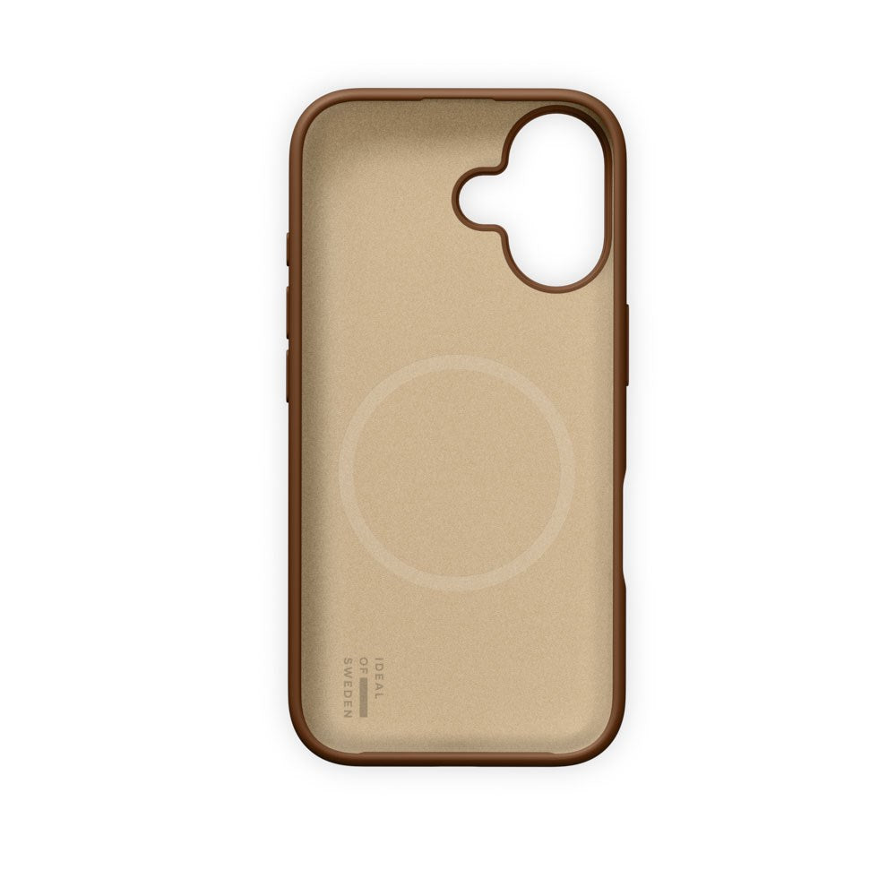 iPhone 16 iDeal of Sweden Soft Swirl Silicone Case - MagSafe Compatible - Salted Caramel