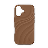 iPhone 16 iDeal of Sweden Soft Swirl Silicone Case - MagSafe Compatible - Salted Caramel