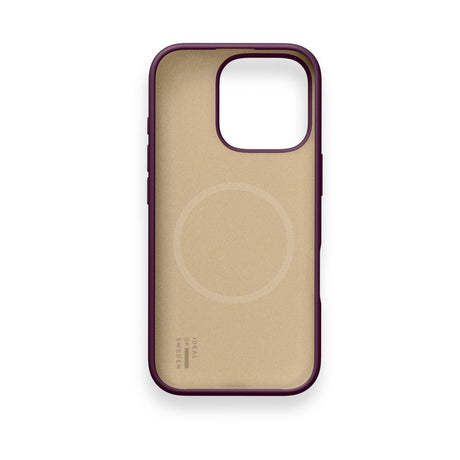 iPhone 16 Pro iDeal of Sweden Soft Swirl Silicone Case - MagSafe Compatible - Velvet Plum