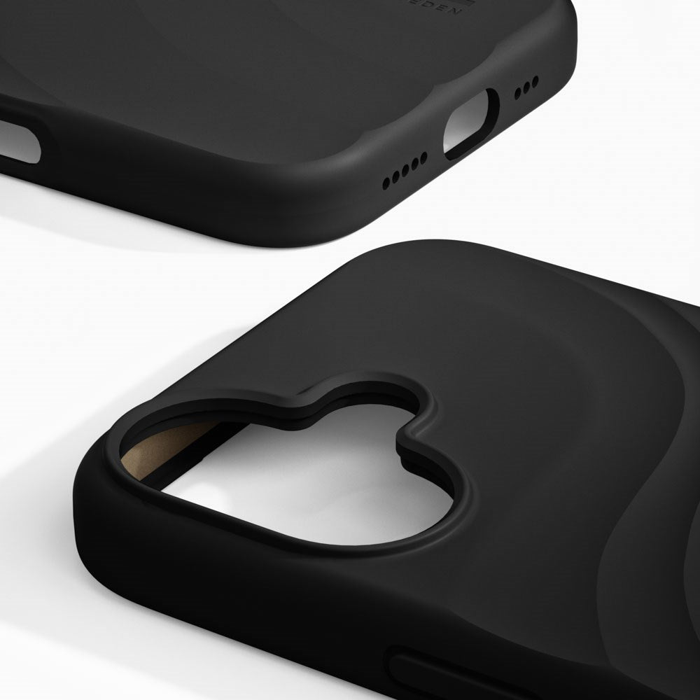 iPhone 17 iDeal of Sweden Soft Swirl Silicone Case - MagSafe Compatible - Velvet Black