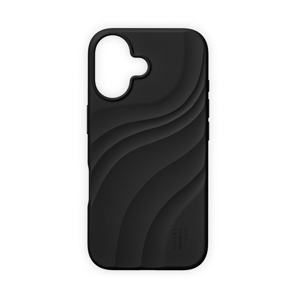 iPhone 17 iDeal of Sweden Soft Swirl Silicone Case - MagSafe Compatible - Velvet Black