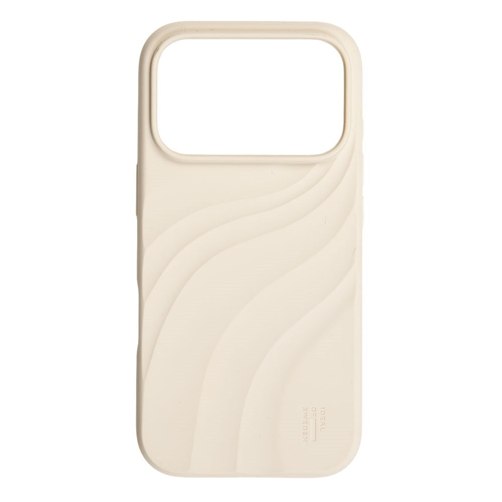iPhone 18 Pro / 17 Pro iDeal of Sweden Soft Swirl Silicone Case - MagSafe Compatible - Cloud Dancer