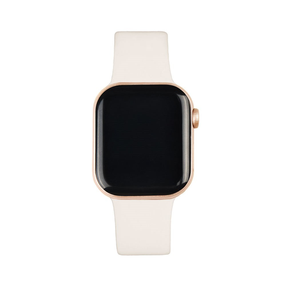 Apple Watch (42/44/SE/45/46/49mm) iDeal of Sweden Silicone Watch Strap - Size M/L - Cloud Dancer