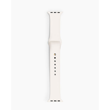 Apple Watch (42/44/SE/45/46/49mm) iDeal of Sweden Silicone Watch Strap - Size S/M - Cloud Dancer