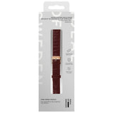 Apple Watch (38/40/SE/41/42mm) Vegan Leather Watch Strap - Fine Wine Croco