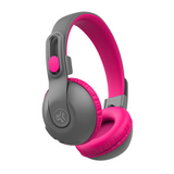 JLab JBuddies Studio 2 On-Ear Wireless Kids Headphones - Gray/Pink