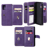 Xiaomi Poco M3 Flip Leather Case w. Extra Card Holder - Purple