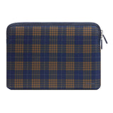 Trunk Neoprene Sleeve for Laptop 13" (30.5 x 22 x 2 cm) - Navy Tartan