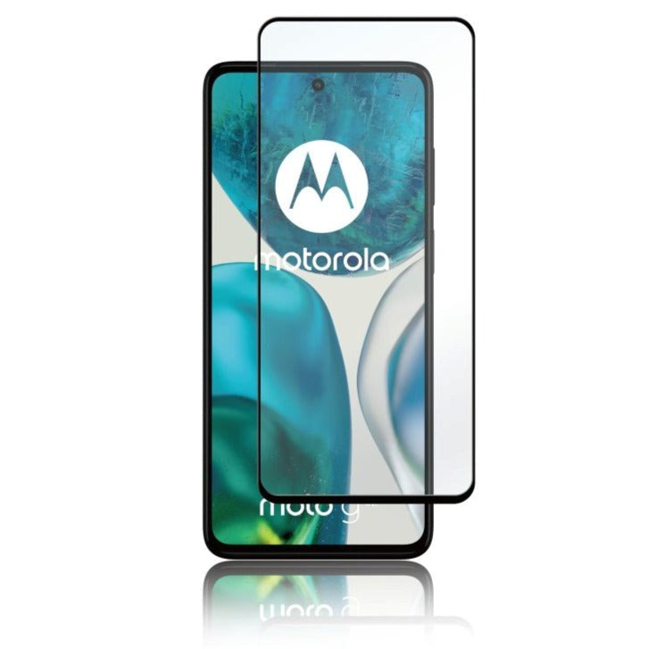 Motorola Moto G52 / G82 Panzer Premium Full-Fit Glass - Black Frame