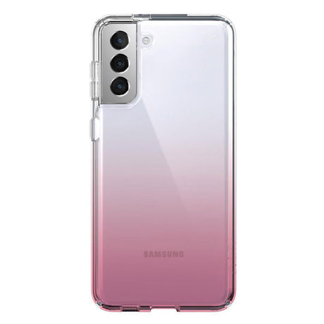 Samsung Galaxy S21+ (Plus) Speck Presidio Perfect-Clear Case - Antibacterial - Transparent / Pink