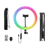 T'NB Influence Pro 12" RGBWW LED Ring Light with Adjustable Tripod for Smartphone - Black