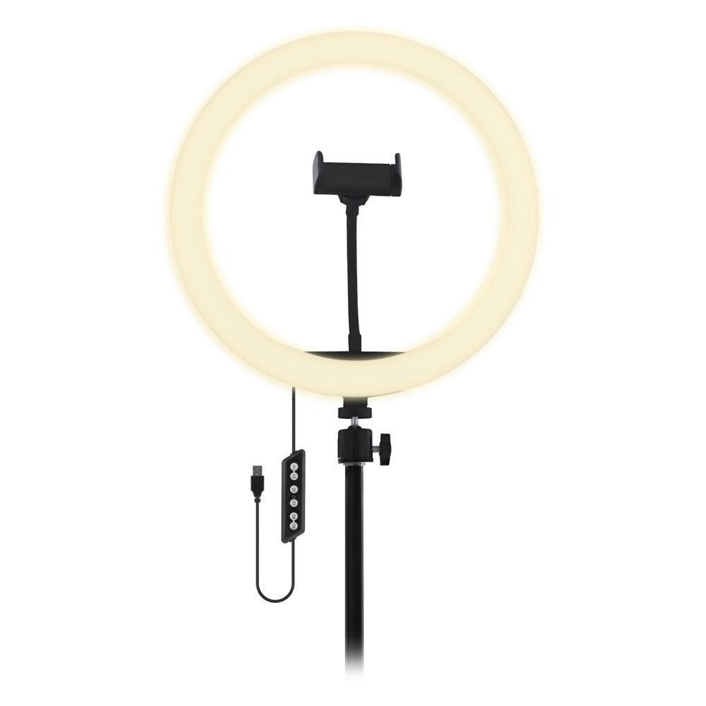 T'NB Influence Pro 12" RGBWW LED Ring Light with Adjustable Tripod for Smartphone - Black