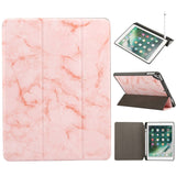 iPad Case - Sindal Marble Series Total Protection Case - Pink