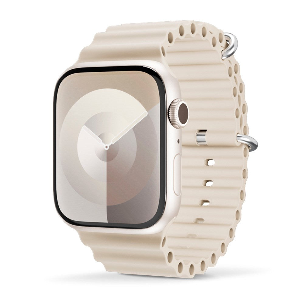 Apple Watch (42/44/SE/45/46/49mm) Epico Ocean Silicone Strap - Cream White