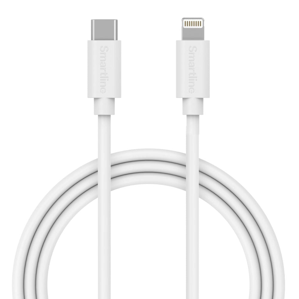 Smartline (3A/15W) USB-C to Lightning Cable 2 w. - White