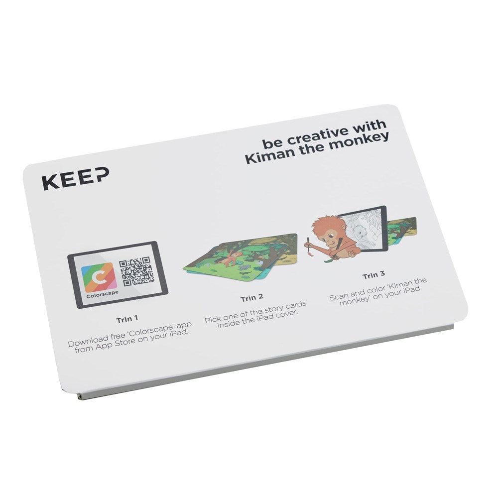 Trunk iPad 10.2" (2021 / 2020 / 2019) / Air (2019) Flip Case with Monkey Design - Brown