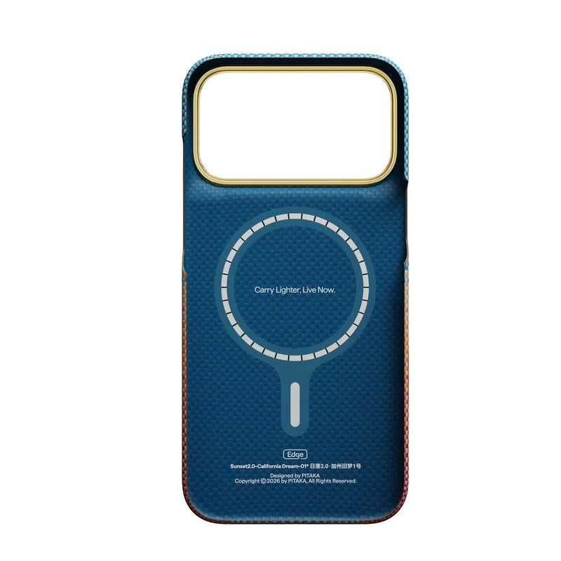 iPhone 18 Pro Max / 17 Pro Max Pitaka Edge Case - MagSafe Compatible - Sunset