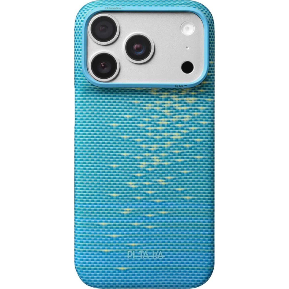 iPhone 18 Pro / 17 Pro Pitaka Edge Case - MagSafe Compatible - Lucid Blue