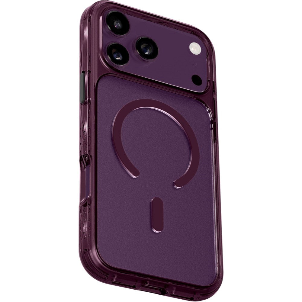 iPhone 18 Pro Max / 17 Pro Max LAUT CRYSTAL MATTER X Case - MagSafe Compatible - Purple / Transparent