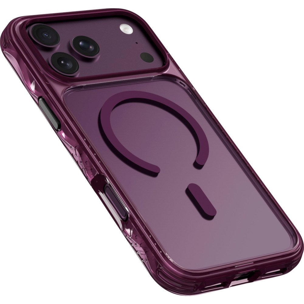 iPhone 18 Pro / 17 Pro LAUT CRYSTAL MATTER X Case - MagSafe Compatible - Purple / Transparent