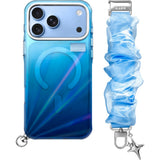 iPhone 18 Pro / 17 Pro LAUT NOVA GLOW Case with Strap and Star Charm - MagSafe Compatible - Blue