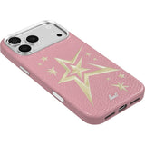 iPhone 18 Pro / 17 Pro LAUT TWINE EDGE Case w. Strap - MagSafe Compatible - Pink Crush Star