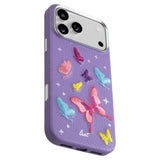 iPhone 18 Pro / 17 Pro LAUT TWINE EDGE Case w. Strap - MagSafe Compatible - Lilac Butterfly