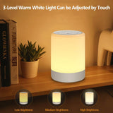 Lippa Night Lamp with Colors, Touch function and Battery - White