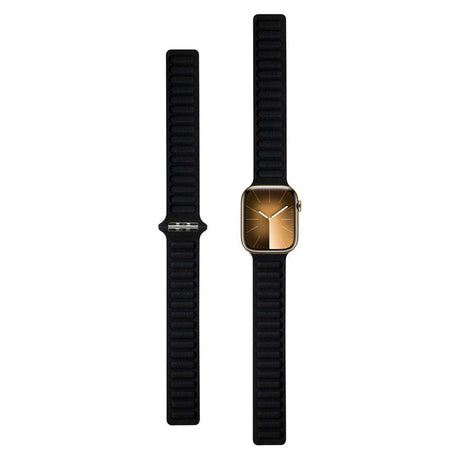 Lippa Apple Watch (38/40/SE/41/42mm) Magnetic Leather Strap - Black