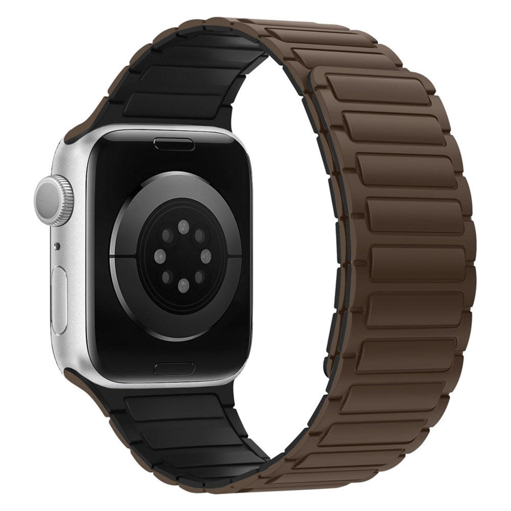 Apple Watch (38/40/41/42 mm) Lippa Magnetic Silicone Strap - Brown