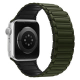 Apple Watch (38/40/41/42 mm) Lippa Magnetic Silicone Strap - Dark Green
