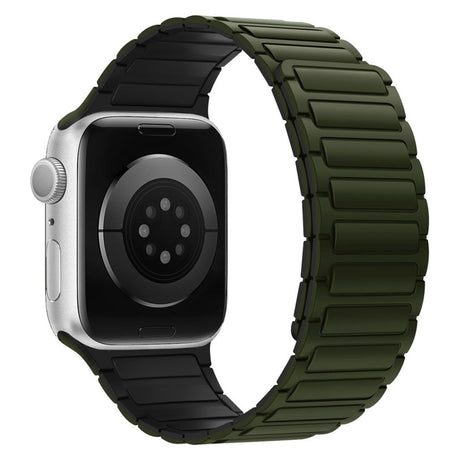 Apple Watch (38/40/41/42 mm) Lippa Magnetic Silicone Strap - Dark Green