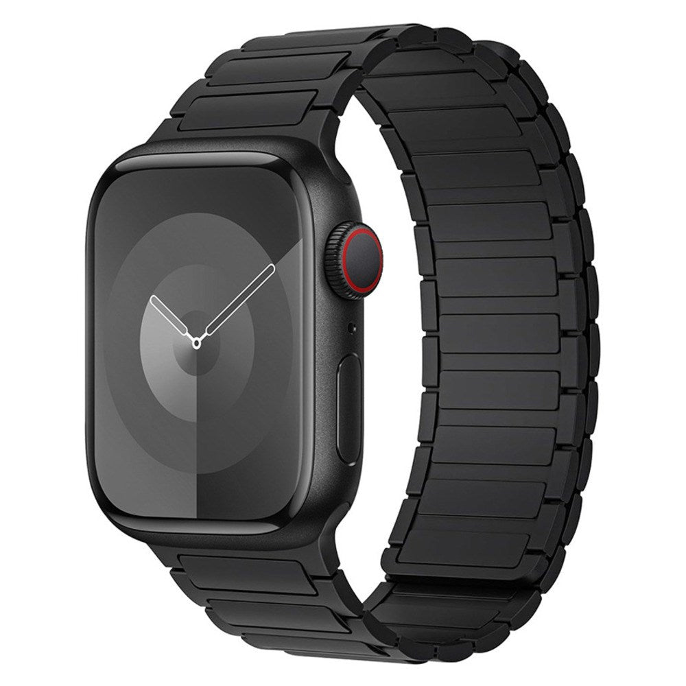 Apple Watch (42/44/45/46/49 mm) Lippa Magnetic Silicone Strap - Black