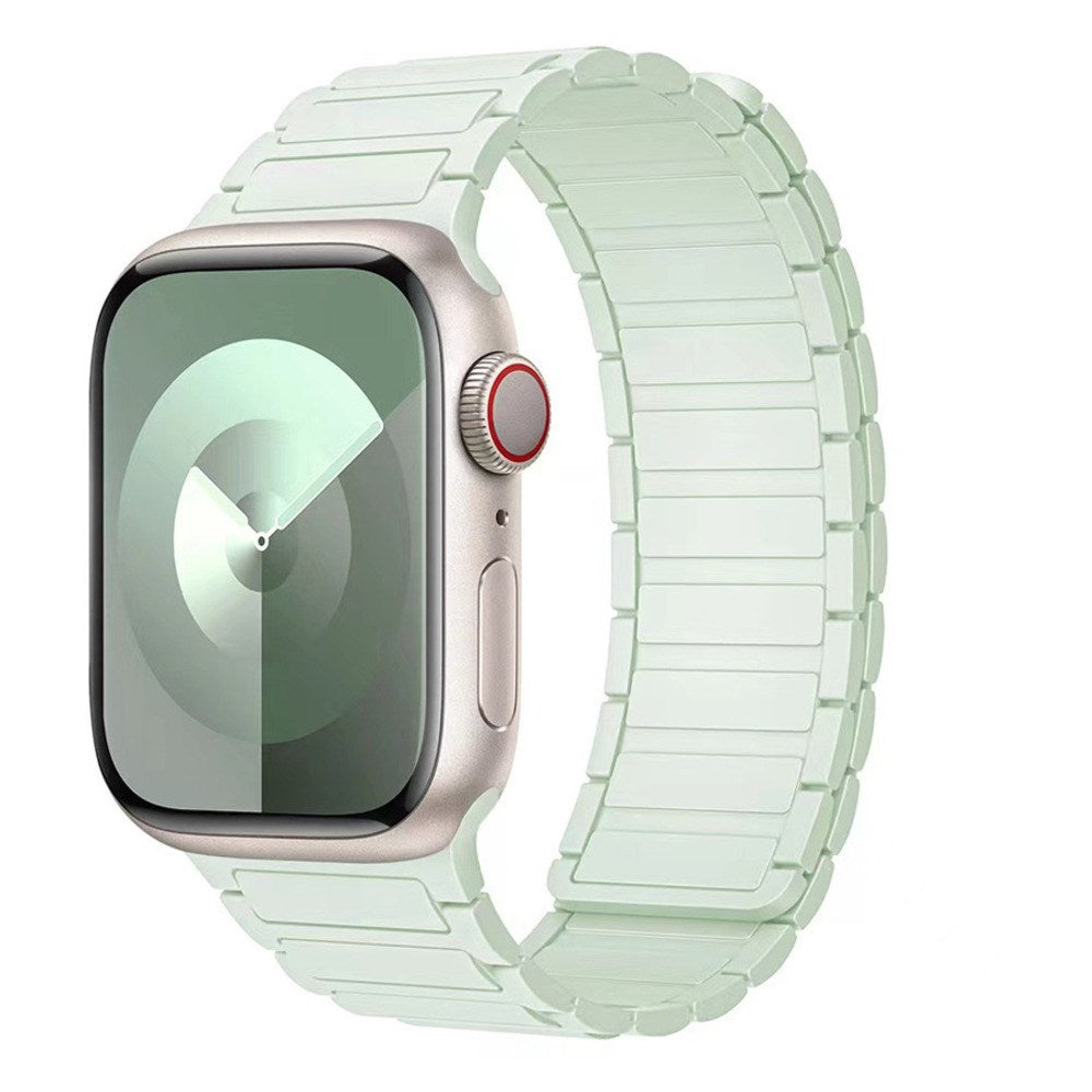 Apple Watch (42/44/45/46/49 mm) Lippa Magnetic Silicone Strap - Mint Green