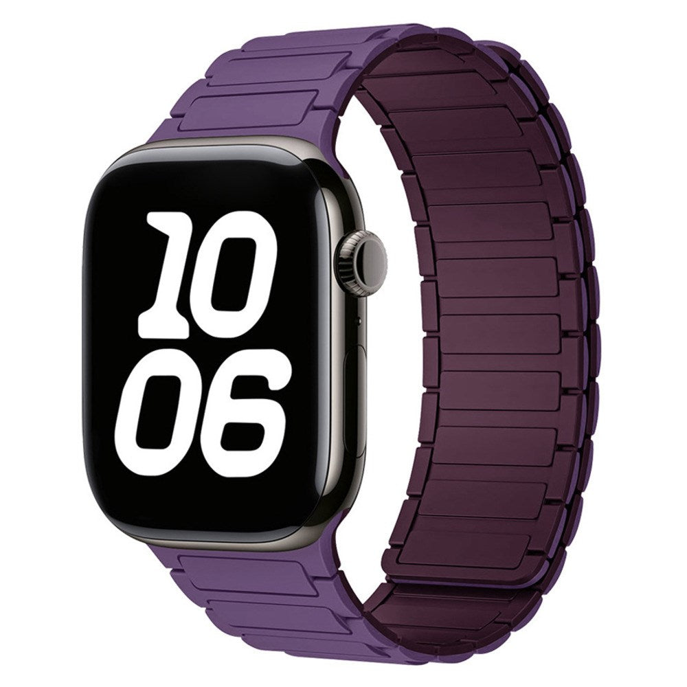 Apple Watch (42/44/45/46/49 mm) Lippa Magnetic Silicone Strap - Purple