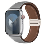 Apple Watch (38/40/41/42 mm) Lippa Magnetic Artificial Leather Strap - Grey