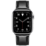Apple Watch (38/40/41/42 mm) Lippa Artificial Leather Strap - Black