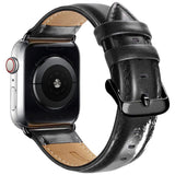 Apple Watch (38/40/41/42 mm) Lippa Artificial Leather Strap - Black