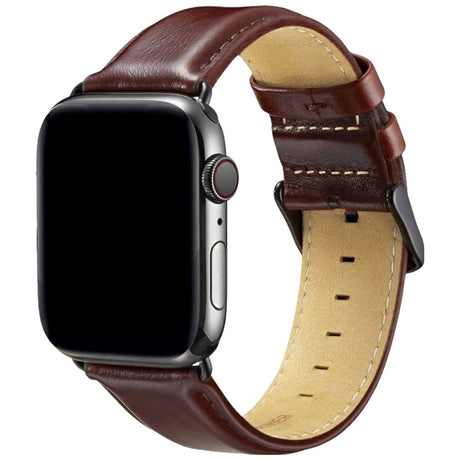 Apple Watch (38/40/41/42 mm) Lippa Artificial Leather Strap - Dark Brown