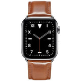 Apple Watch (42/44/45/46/49 mm) Lippa Artificial Leather Strap - Brown