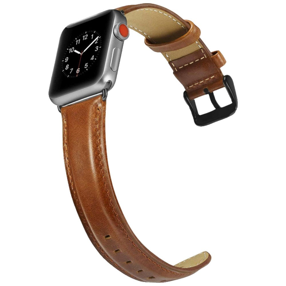Apple Watch (42/44/45/46/49 mm) Lippa Artificial Leather Strap - Brown
