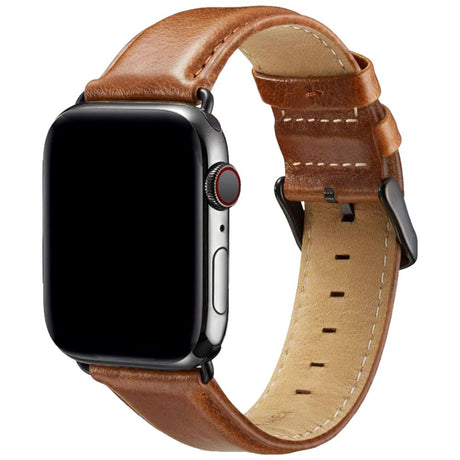 Apple Watch (42/44/45/46/49 mm) Lippa Artificial Leather Strap - Brown