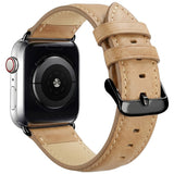 Apple Watch (42/44/45/46/49 mm) Lippa Artificial Leather Strap - Light Brown