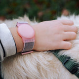 Lippa Adjustable Nylon Bracelet for AirTag - Pink