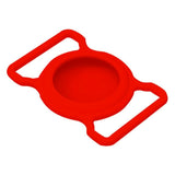 Lippa Silicone AirTag Holder for Collar - Red