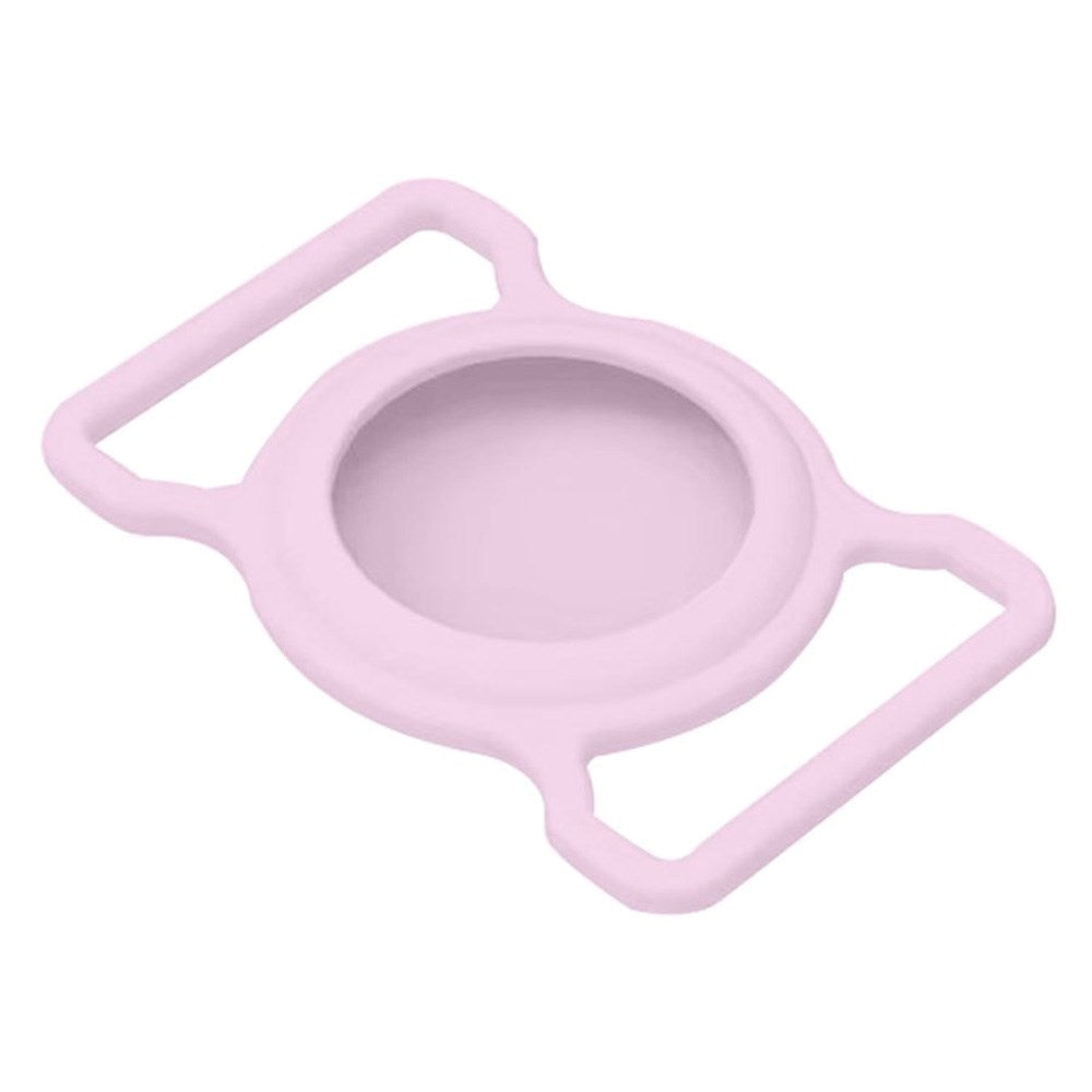 Lippa Silicone AirTag Holder for Collar - Pink