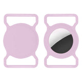 Lippa Silicone AirTag Holder for Collar - Pink